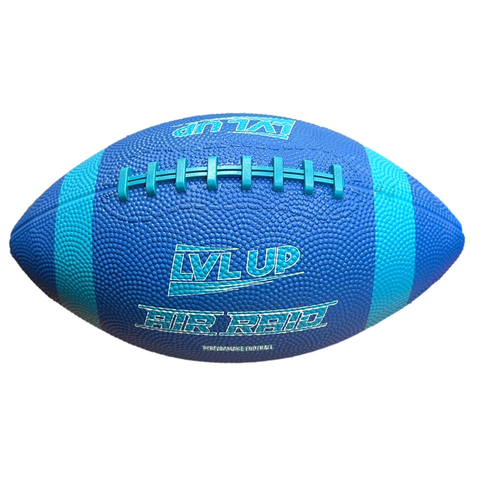 Blue and turquoise football.
